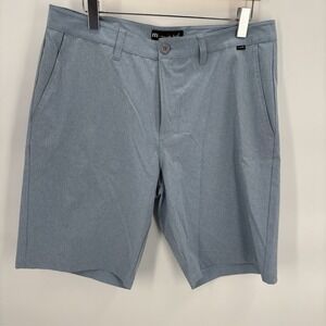 Travis Matthew Shorts Mens Size 34" Blue Golf Stretch Lightweight Breathable